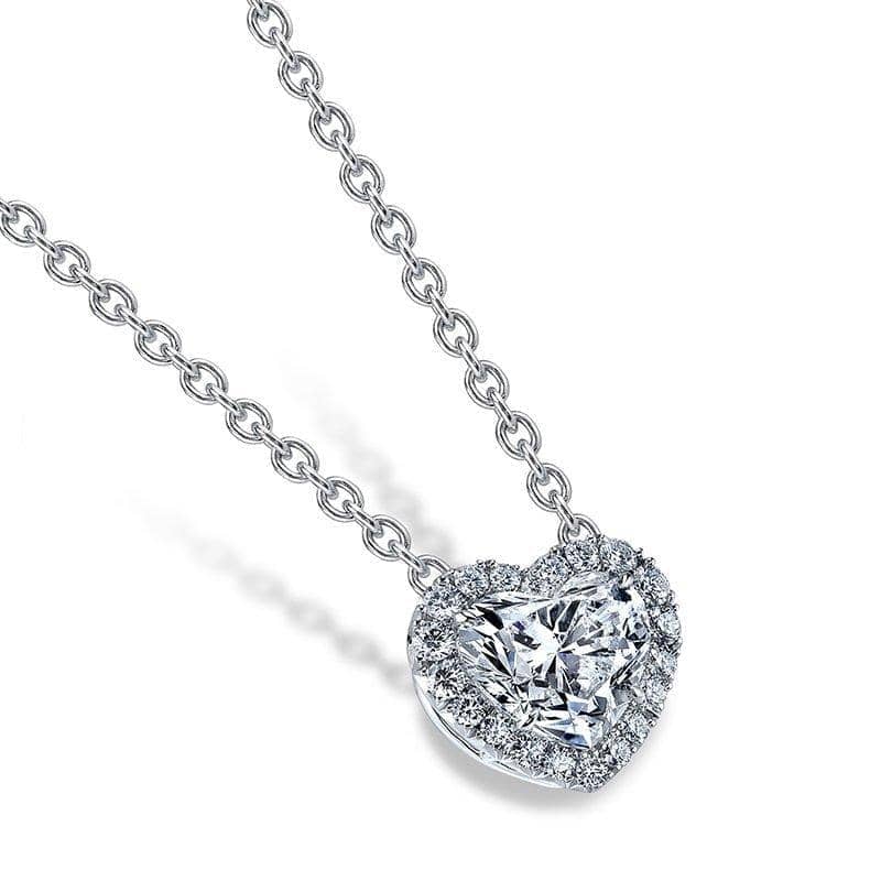 Heart Shaped Diamond Necklace