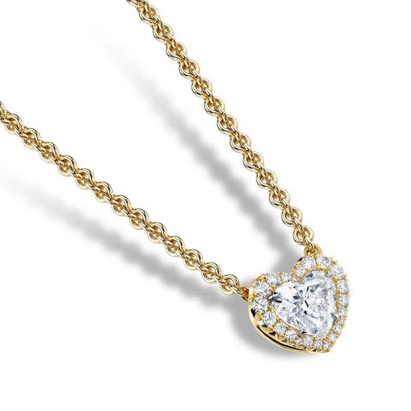 Heart Shaped Diamond Necklace