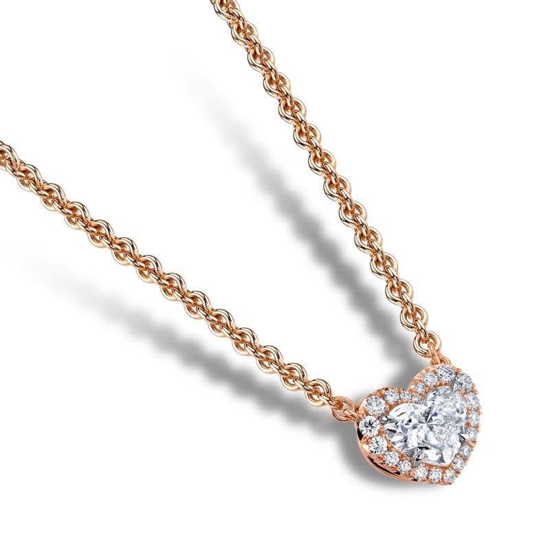 Heart Shaped Diamond Necklace