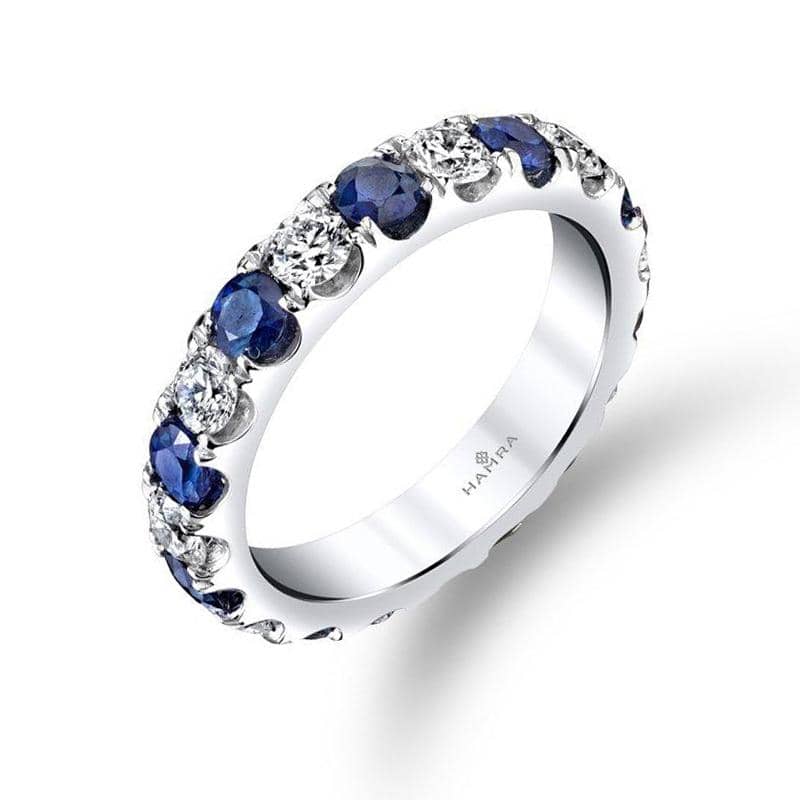 Diamond & Sapphire Eternity Band