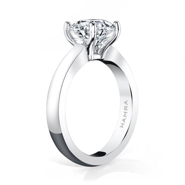 Solitaire ring featuring a 2.00 carat round brilliant cut diamond set in platinum.