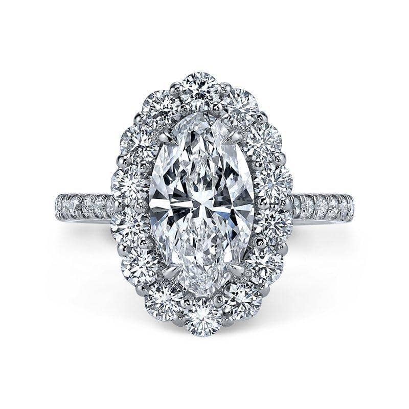 Moval Shaped Diamond Ring